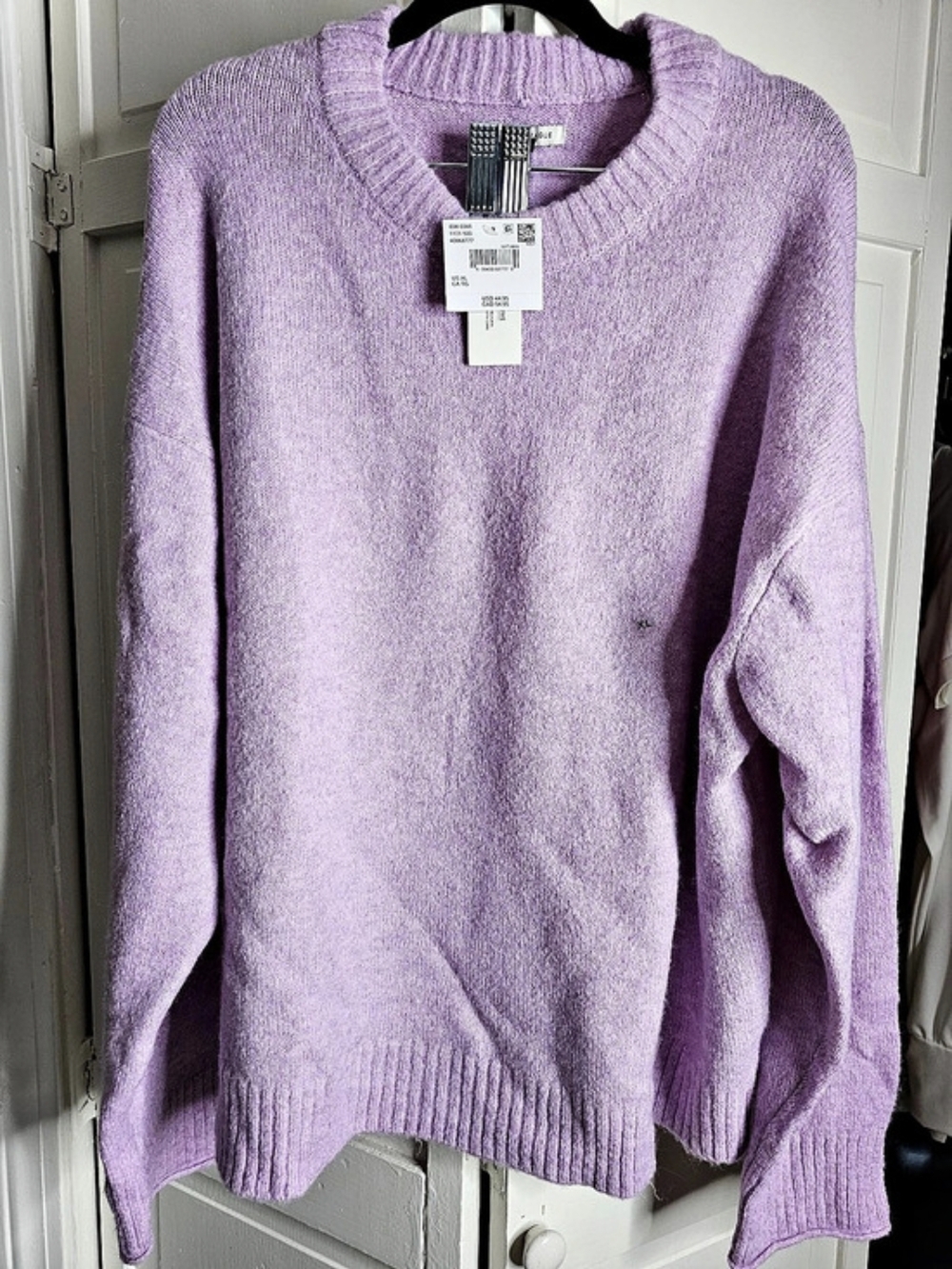 American Eagle AE Whoa So Soft Crew Neck Sweater Purple XL
